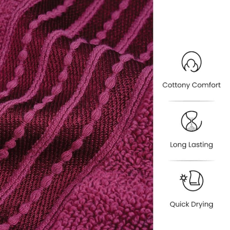 Micro Cotton LuxeDry Soothe Bath Towel - Maroon image 6
