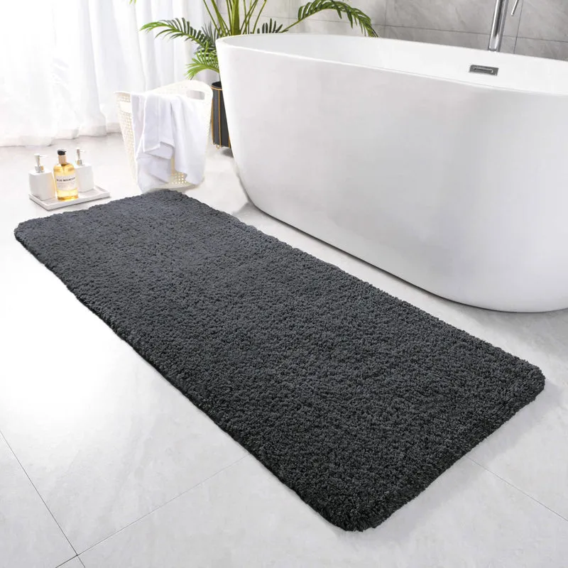 Nuo Luxe Micro Fiber Runner Rug - Charcoal media 1