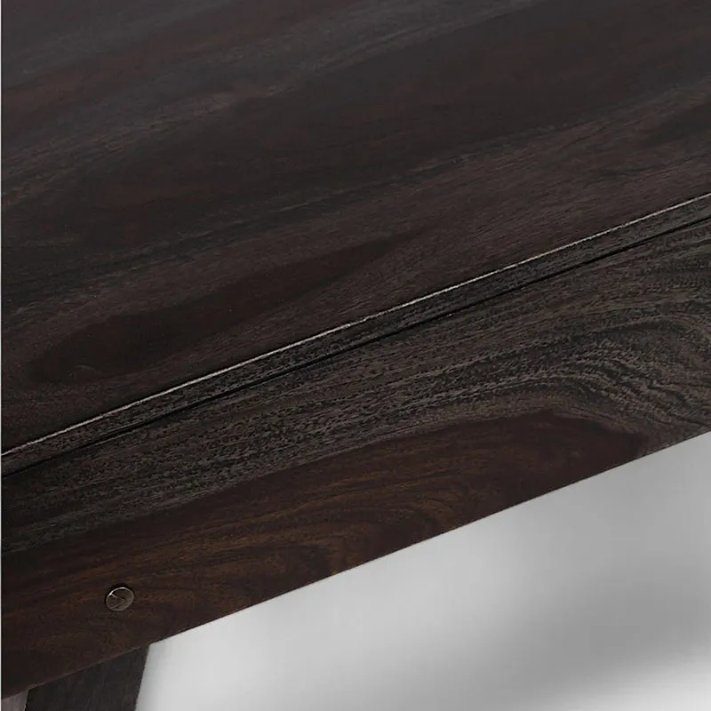 Arvion Sheesham Wooden Center Table - Dark Brown media 7