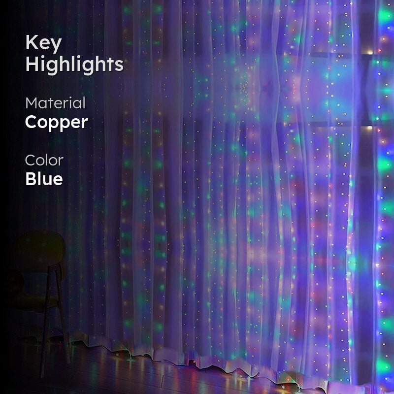 Asteria Copper String Light - Blue media 2