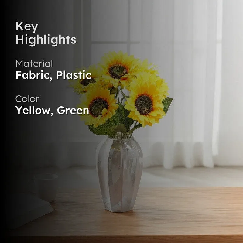 Blushira Sunflower Artificial Flower media 2