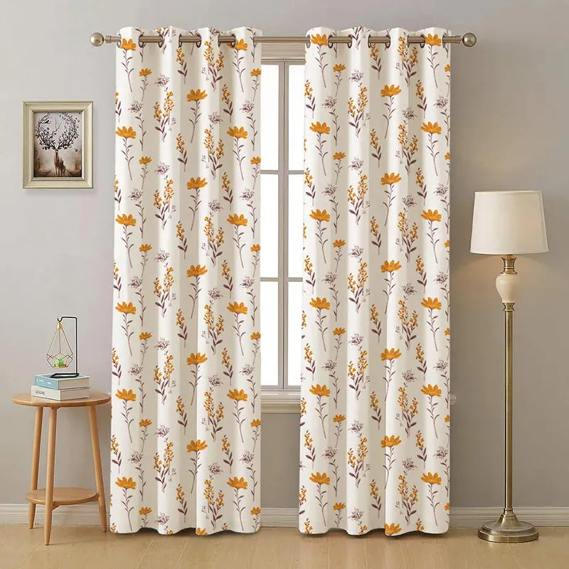 Urban Space Dandelia Curtain (Yellow) - Set Of Two media 2