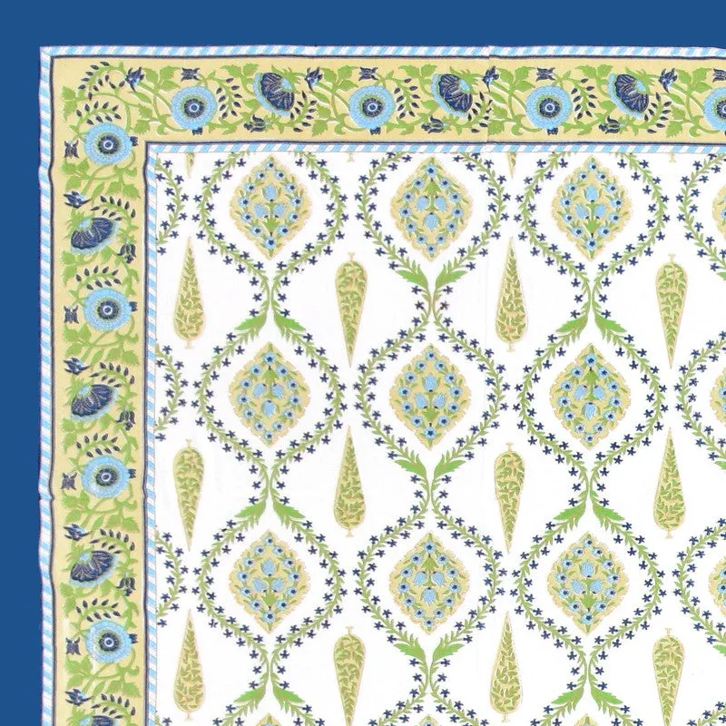 Ambi Bliss Cotton Bedsheet (Green,Blue) - 180 GSM media 7