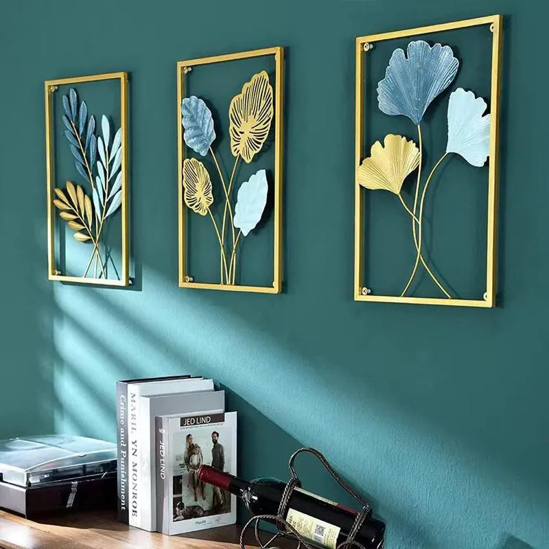 Ginkgo Flora Iron Wall Accent  - Set Of Three media 4