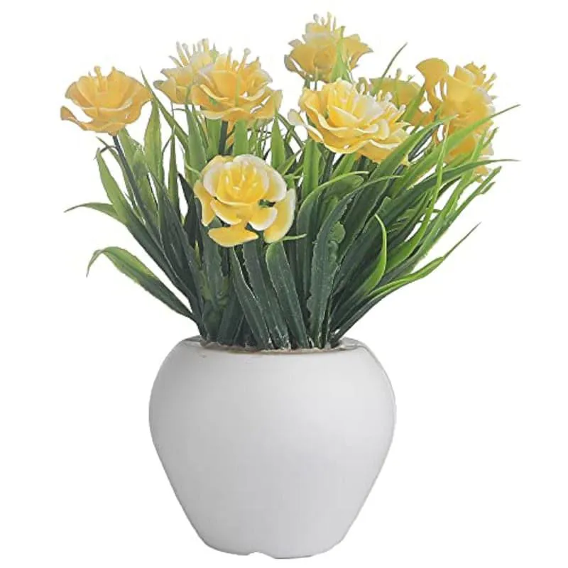 Delpha Faux Plant In Apple Pot (Purple & Pink) - Set Of Two media 3