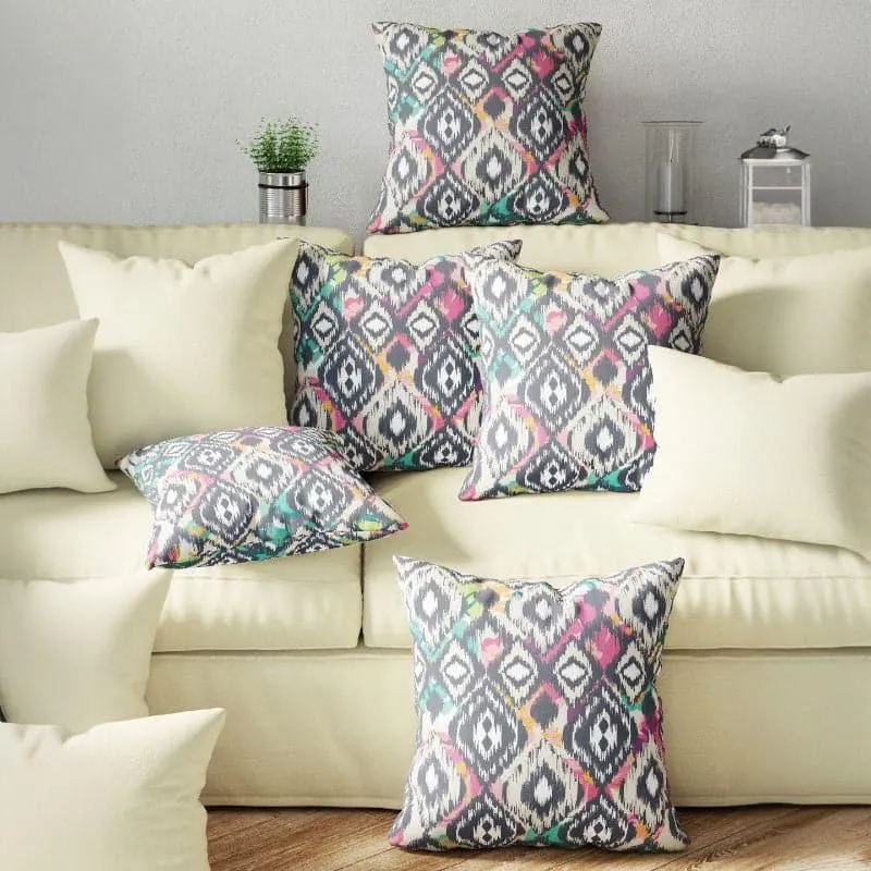Jigo Printed Cushion Cover - Set Of Five media 1