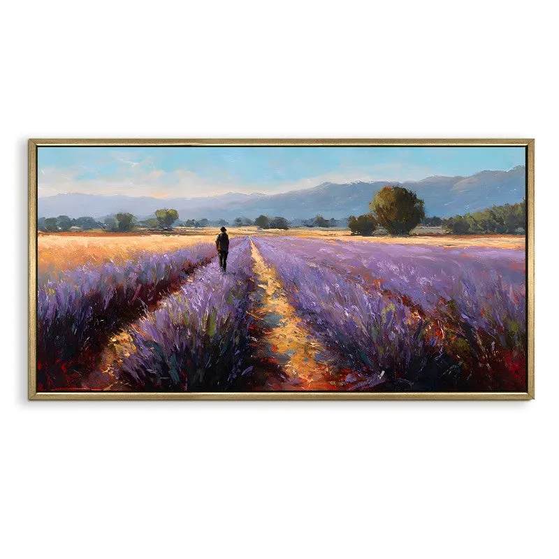Lavender Whispers Canvas Wall Painting With Frame media 3