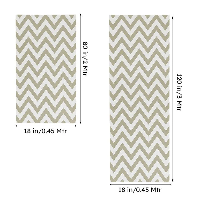 Zig Zag Kitchen Shelf Waterproof Liner Mat - Set Of Two media 9