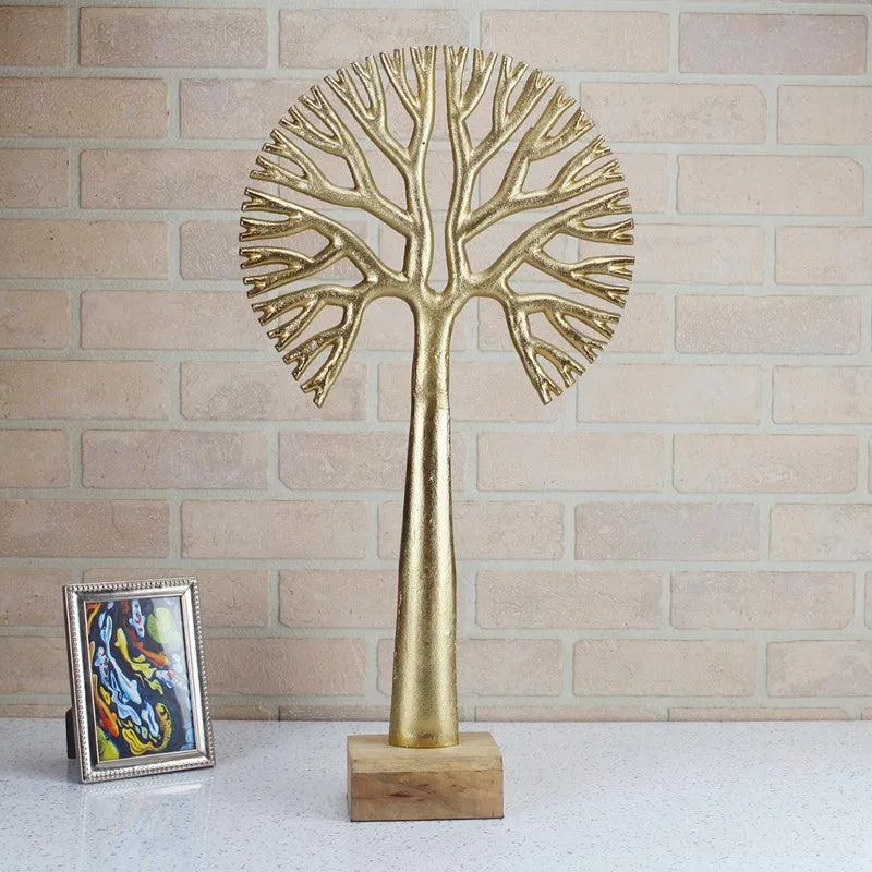 Masai Agna Tree Showpiece - Gold media 1