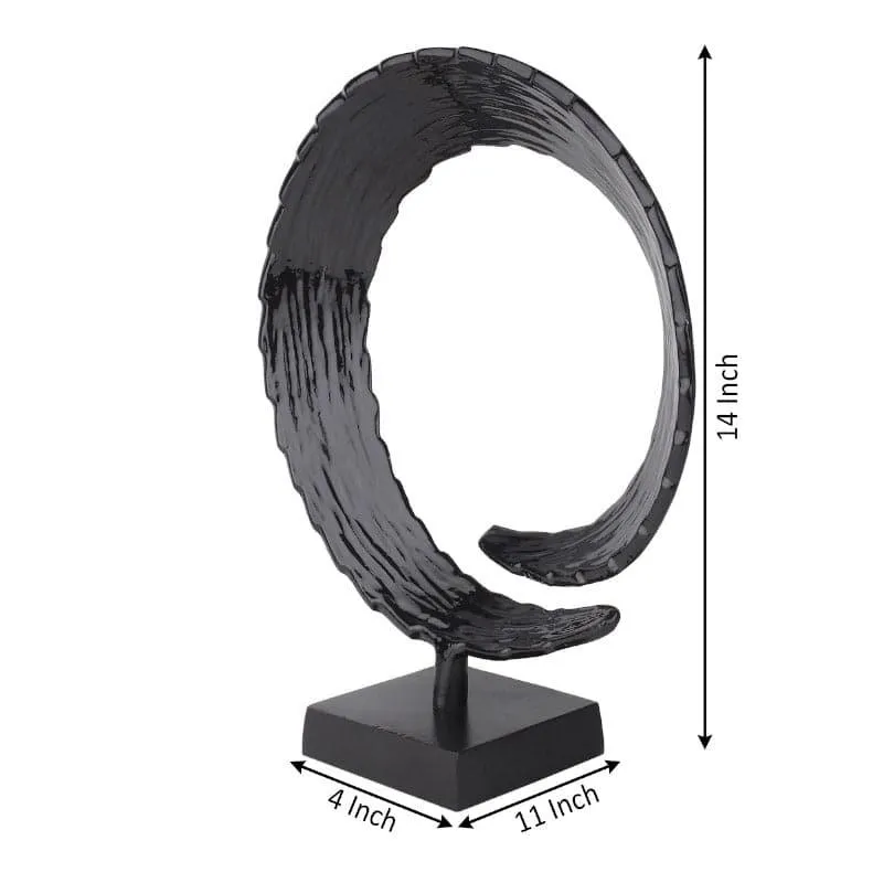 Serene Spiral Showpiece - Black media 4