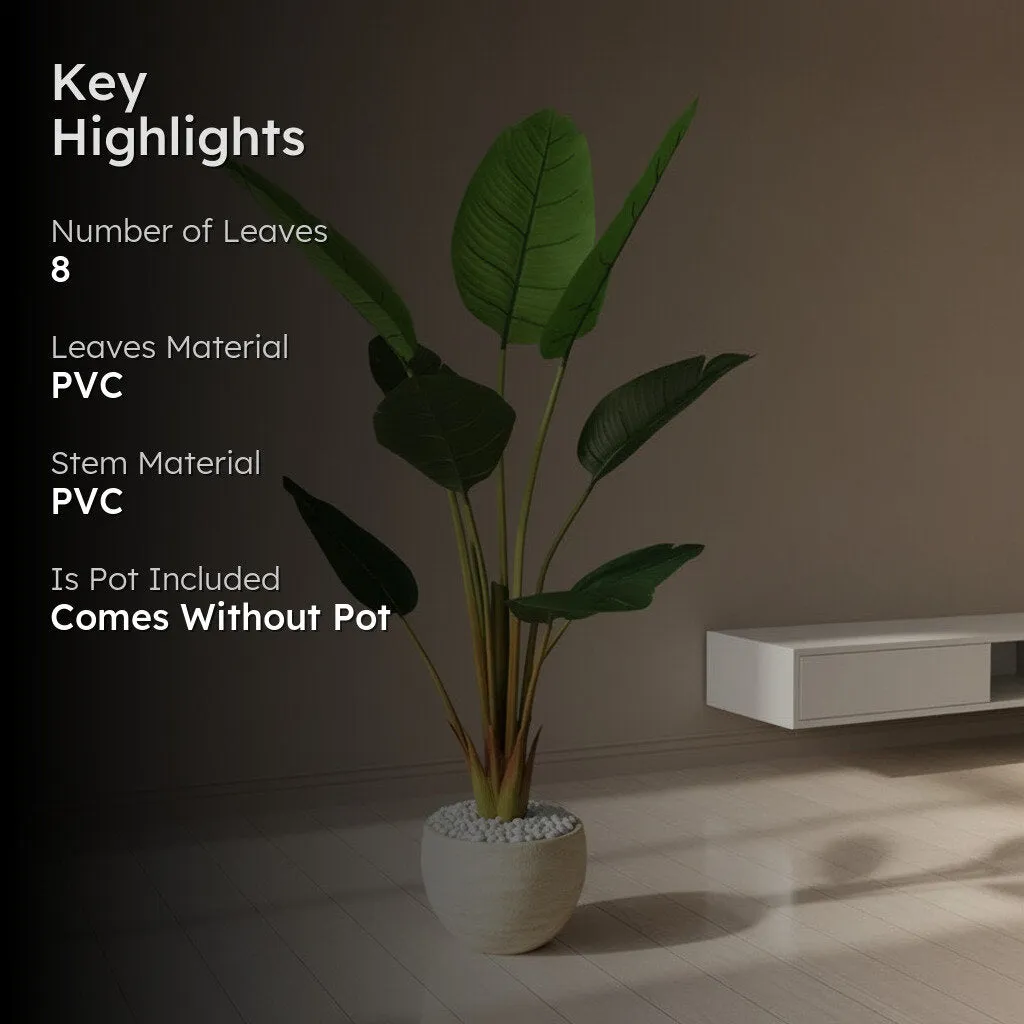 Artificial Travellers Palm Plant Without Pot - 3.9 Feet media 2