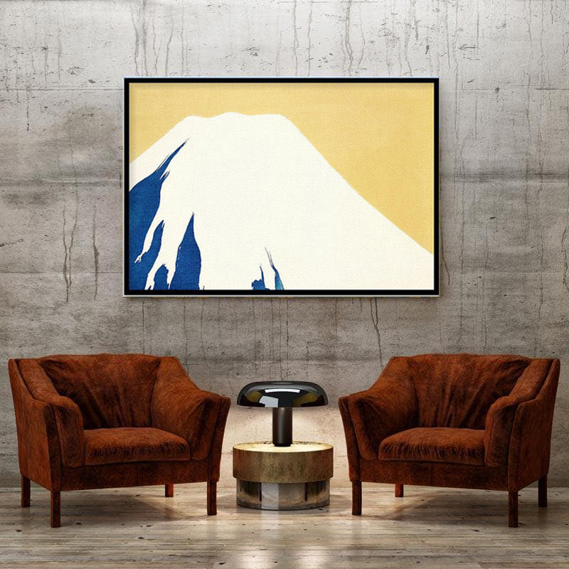 Mount Fuji From Momoyogusa  Canvas Painting By Kamisaka Sekka - Black Frame media 3
