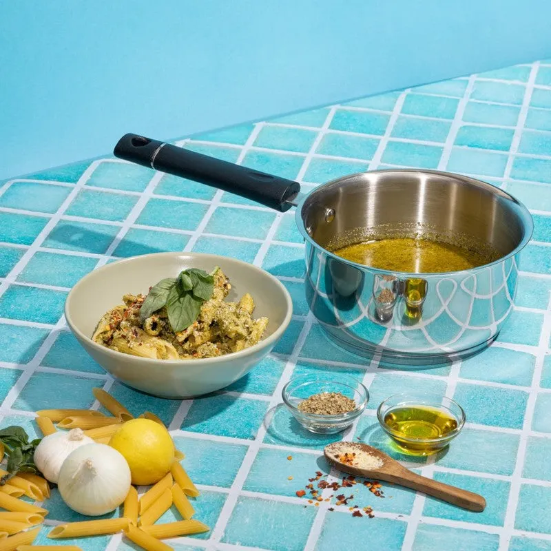 Vinod Auren Stainless Steel Sauce Pan - 1100 mL media 1