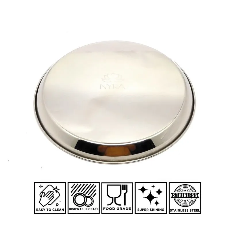 DineNest Timeless Stainless Steel Dinner Plate - Set of Six media 7