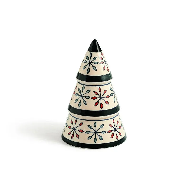 Starry Christmas Ceramic Handpainted Showpiece ) media 3