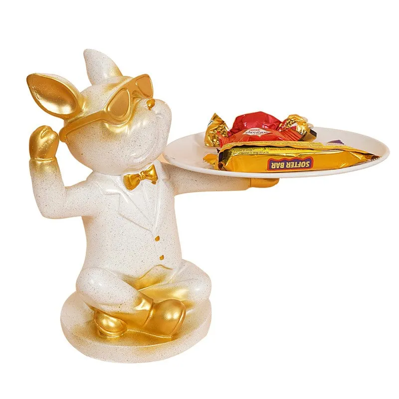Elegant White & Gold Swan Showpiece media 9