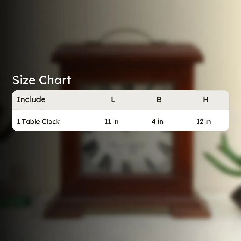 Sorien Silent Wooden Table Clock - Brown media 8
