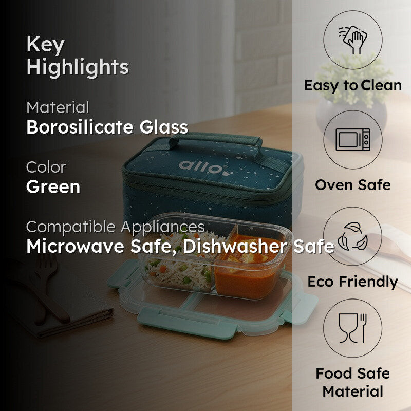 Paknorx Leak Proof Glass Lunch Box - 580 ML media 2
