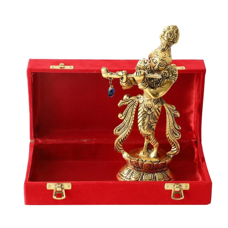 Graceful Krishna Idol Gift Box media 3