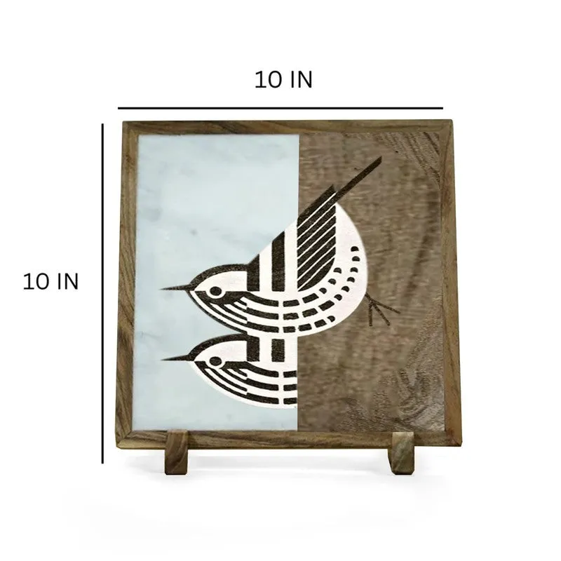 Whispering Birds Marble Showpiece media 7