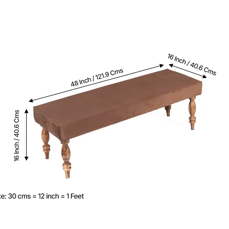 Aviro Sheesham Wooden Bench with Stools (Brown) - Three Piece Set media 10
