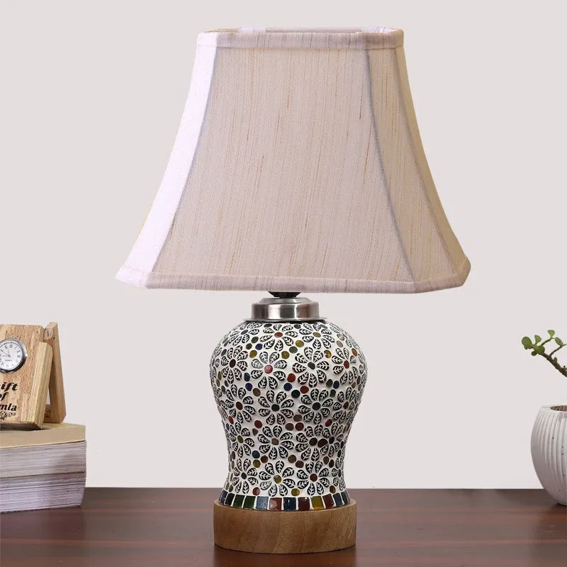 Santora Square Wooden Table Lamp - Multicolor media 4