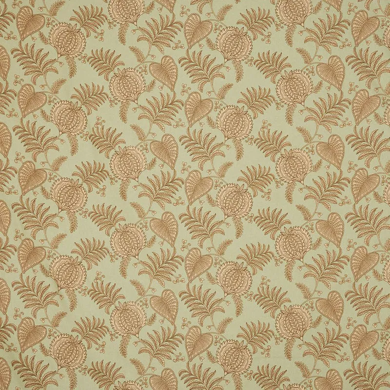 Fern Dreams Cotton Bedsheet (Light Yellow) - 144 TC media 4