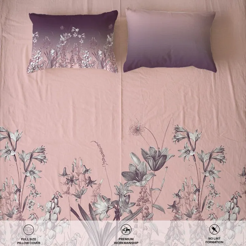 Urban Space SubtleGlam Fitted Cotton Bedsheet (Pink) - 300 TC media 6