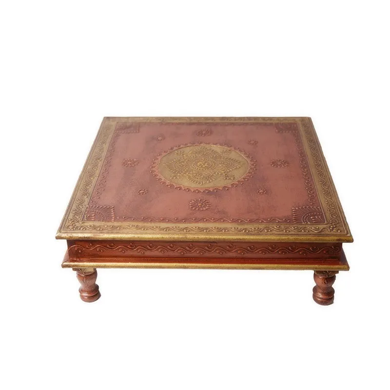 Zyvra III Folk Charm Mango Wood & MDF Stool - 18 inch media 5