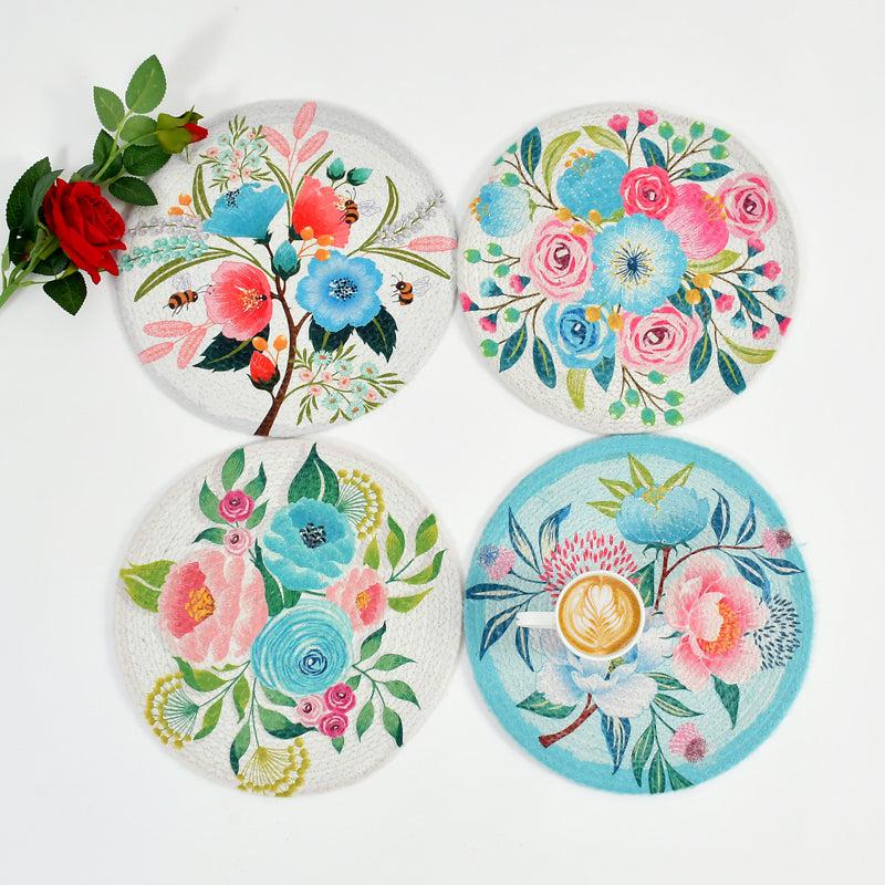 Salix Round Placemat - Set Of Four