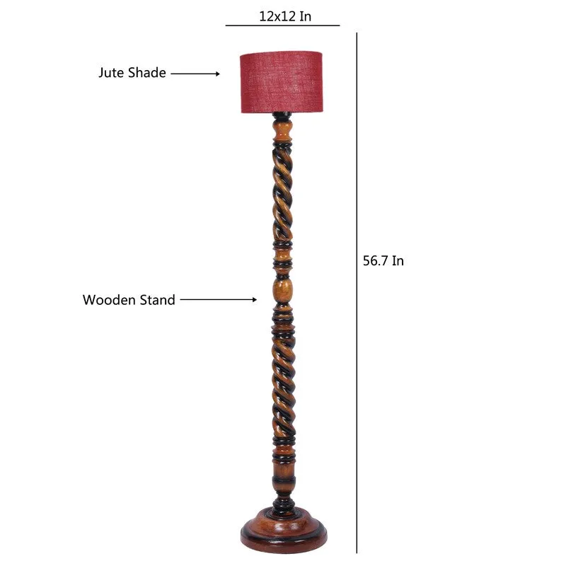 HaloCylinder Floor Lamp (Maroon) media 8