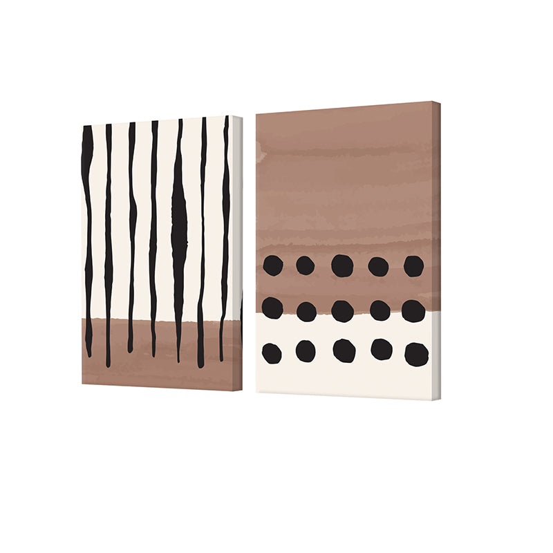 Abrax Abstract Canvas Wall Painting - Set Of Two media 4