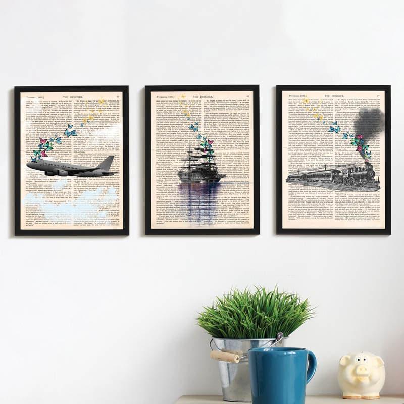 Flight Frenzy Wall Art - Set Of Three