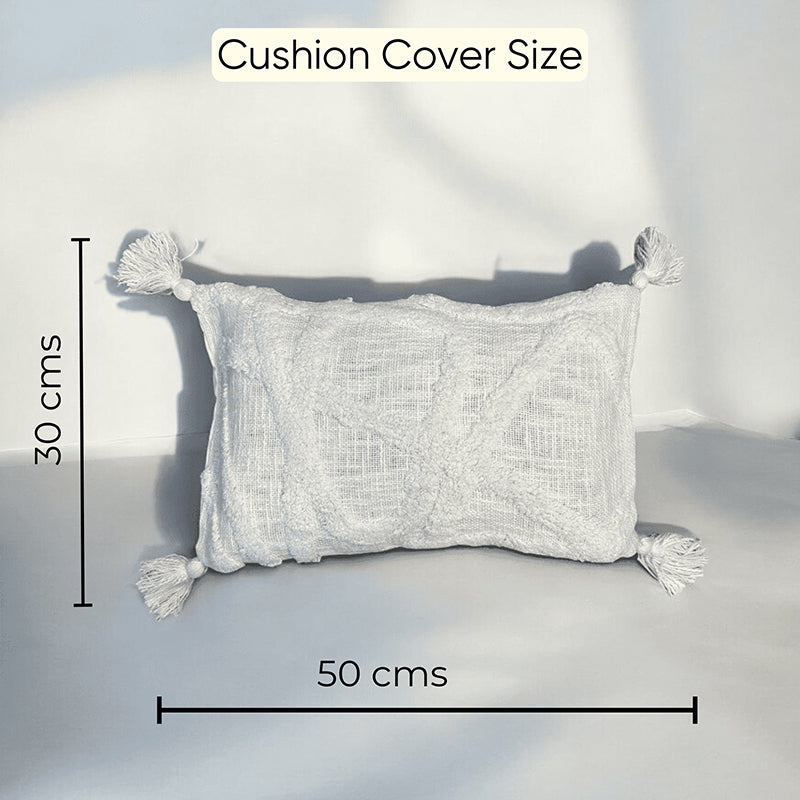 Dreamy Divot Tufted Cushion Cover (Grey) - Set Of Five media 6