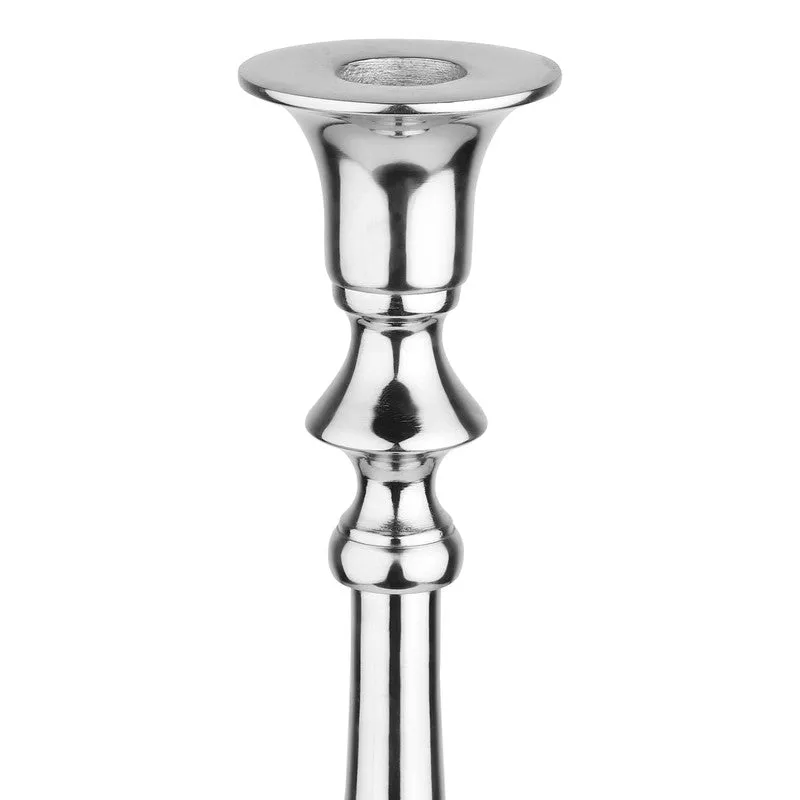 NoirGild Spire Candle Holders (Silver) - Set Of Two media 4