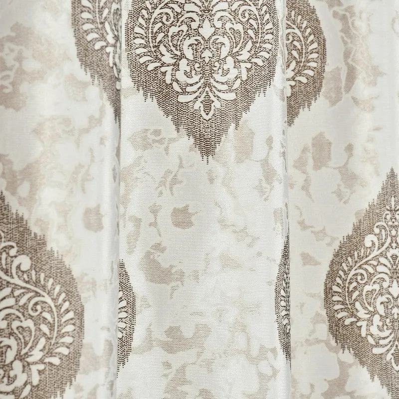 Curtique Printed Curtains (Brown) - Set Of Two media 5