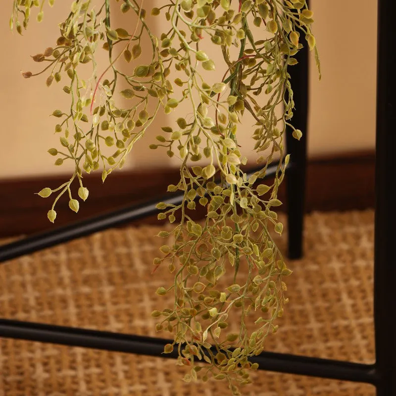 Artificial Bush Hanging Plant With Black Plastic Pot - 3.2 FT media 8