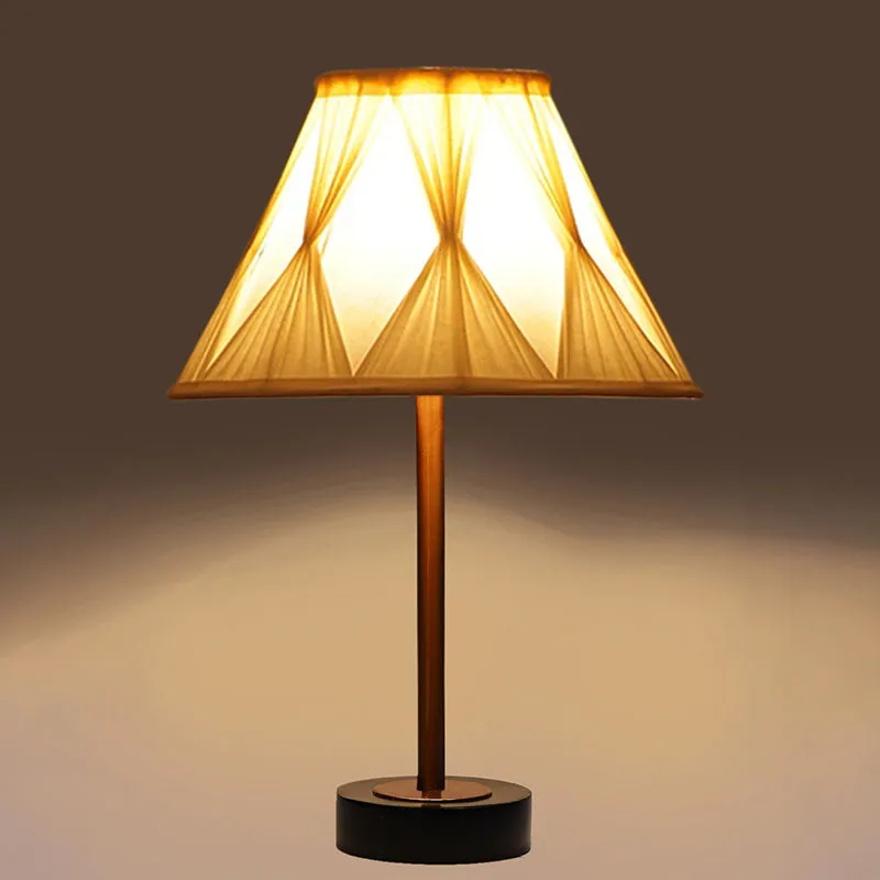 Pleatra Pinch Rodin Wooden Table Lamp - Ivory,Copper,Black media 6