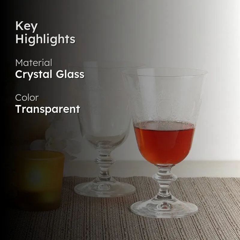 Olivia Bohemia Crystal Goblet Glasses (350 mL Each) - Set Of Six media 2