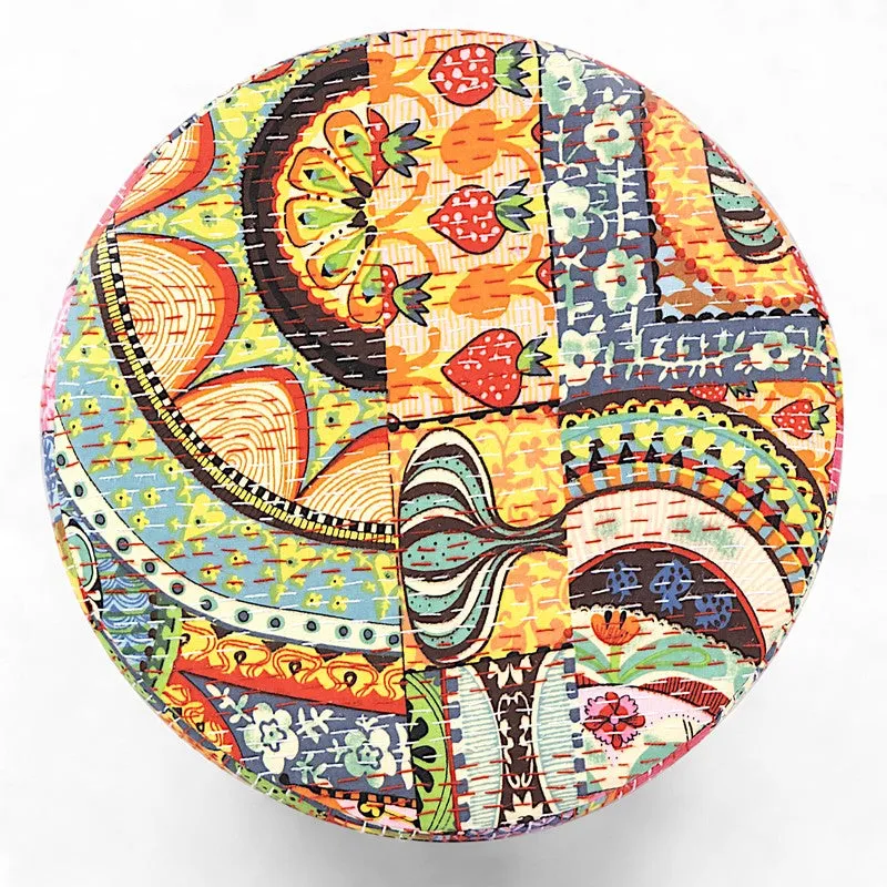 Sexon Sheesham Wooden Stools (Multicolor) - Set Of Two media 6