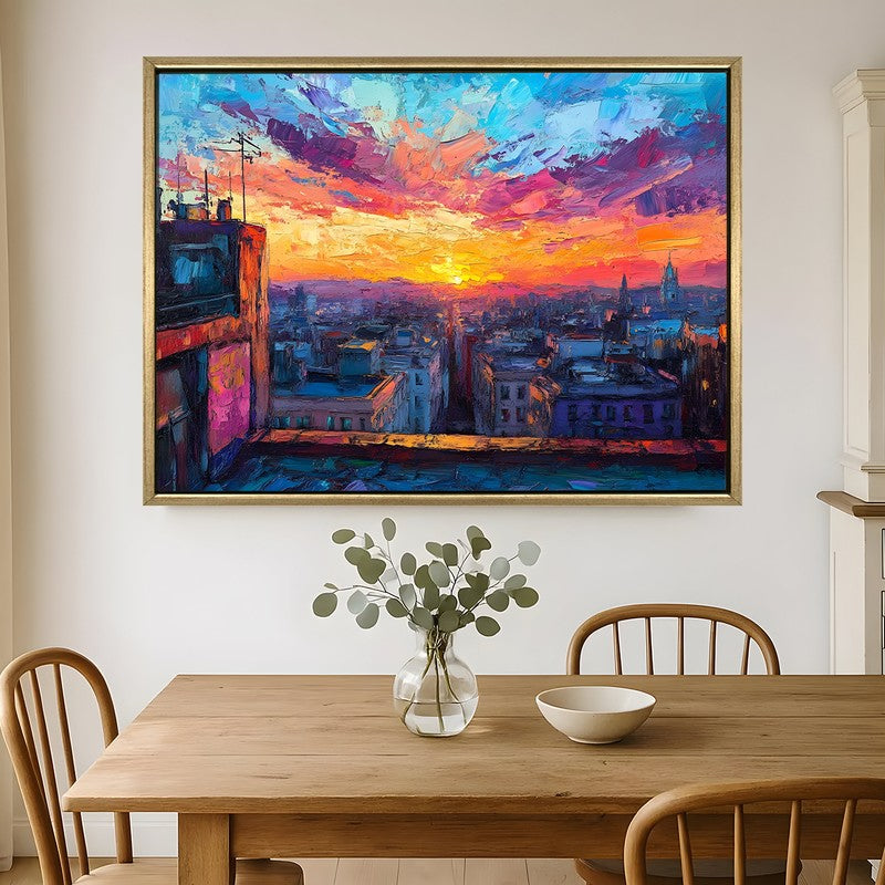 Citylume Canvas Wall Painting With Frame