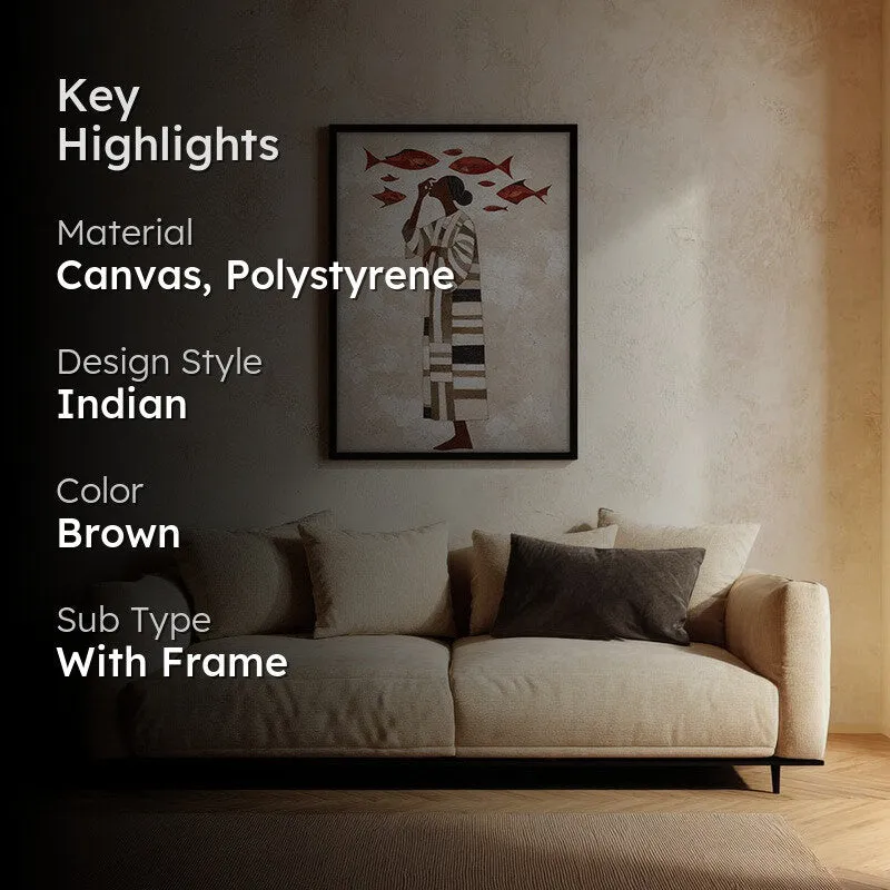 Soraya Travel Illustration Canvas Wall Painting With Black Frame media 2