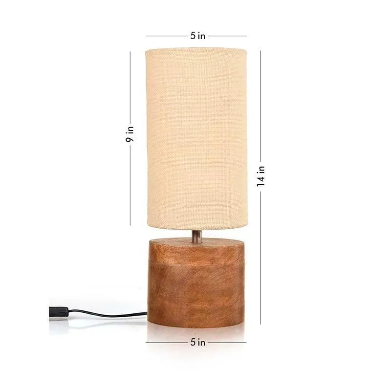 Magic Rustic Fabric Table Lamp - Beige media 6