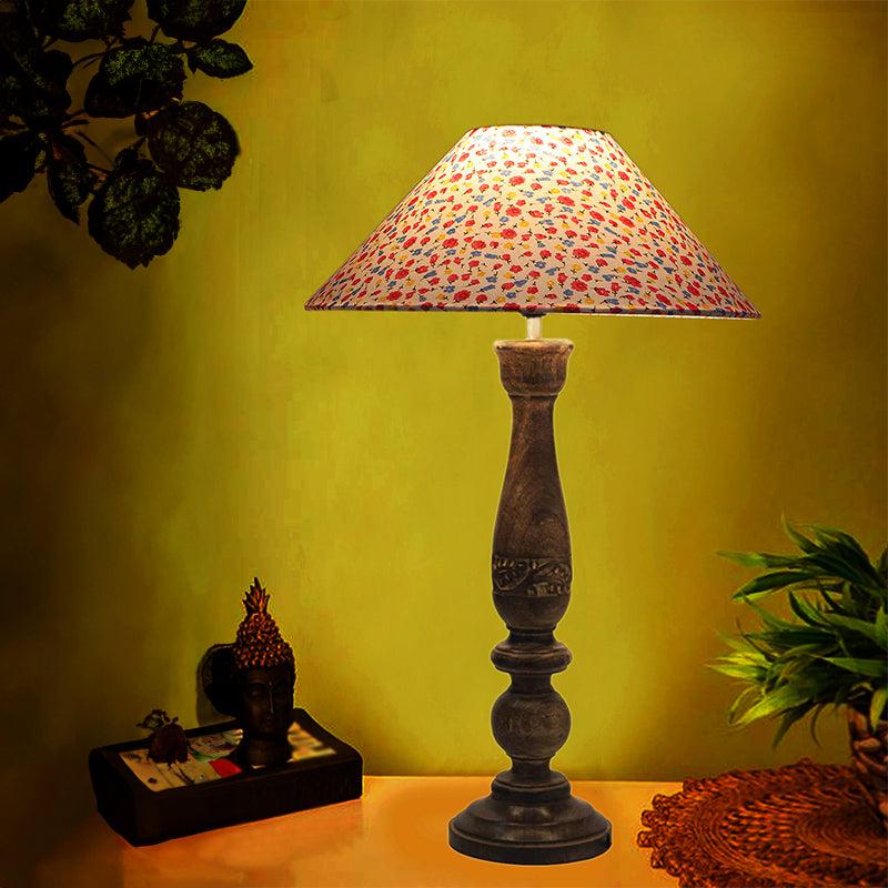 Nihara Color Splash Fabric Table Lamp - Multicolor