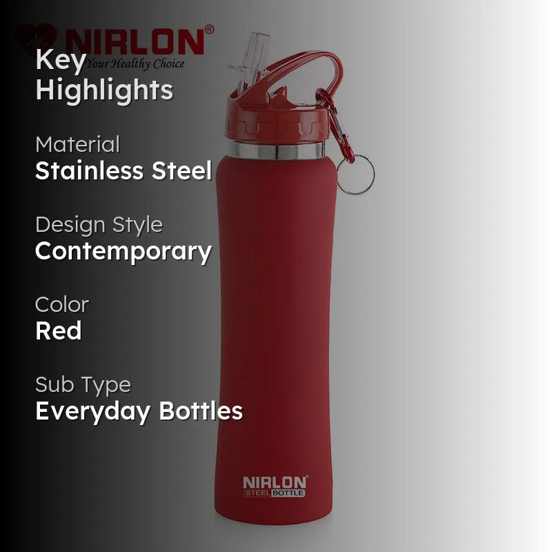 Valento Sipper Water Bottle (Red) - 750 mL media 2