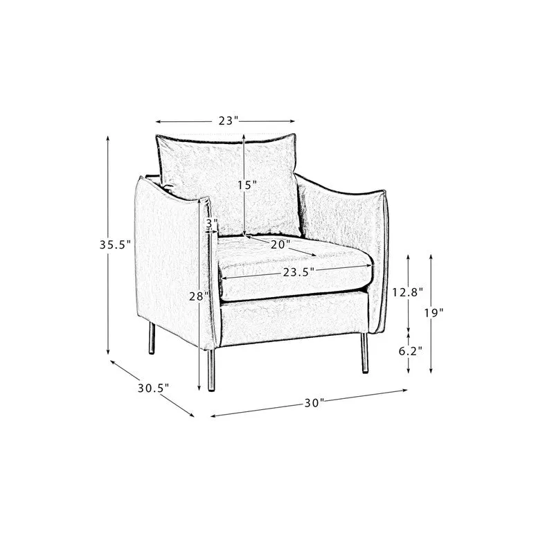 Sculpta Neem Wood Accent Chair - Grey media 11