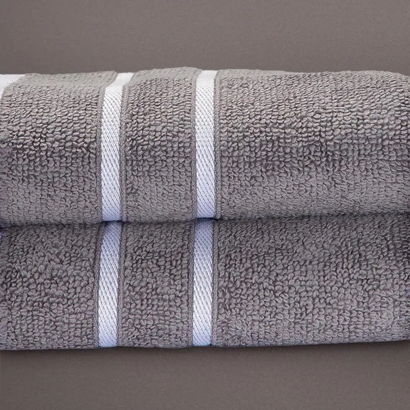 Grey Oh-so-soft Hand Towel - Set of Two media 3