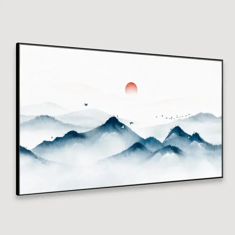 Sunrise Peaks Canvas Wall Painting media 4