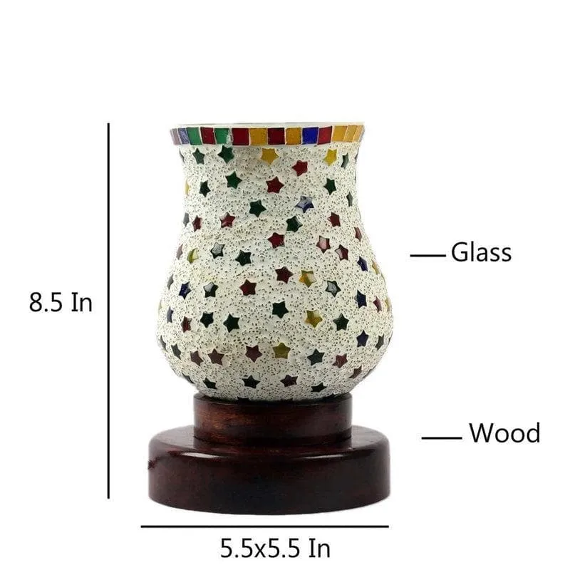 All Stars Mosaic Glass Table Lamp - Multicolor media 7