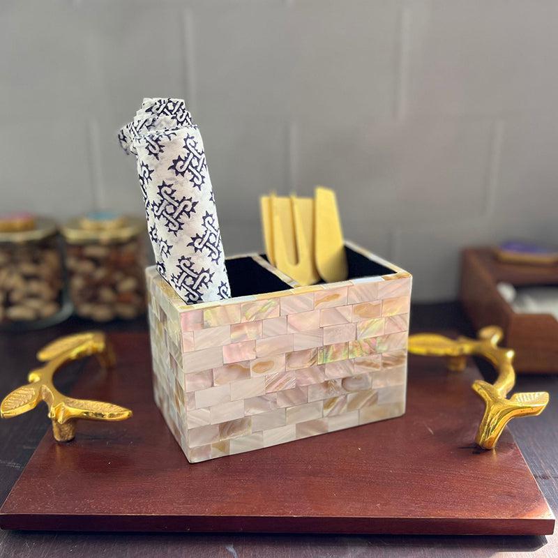 Nacre Nest Mother Of Pearl Cutlery Stand